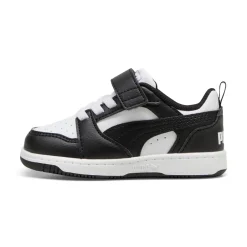 Sneakers bianche e nere Primi passi Bambino con strappo Puma Rebound