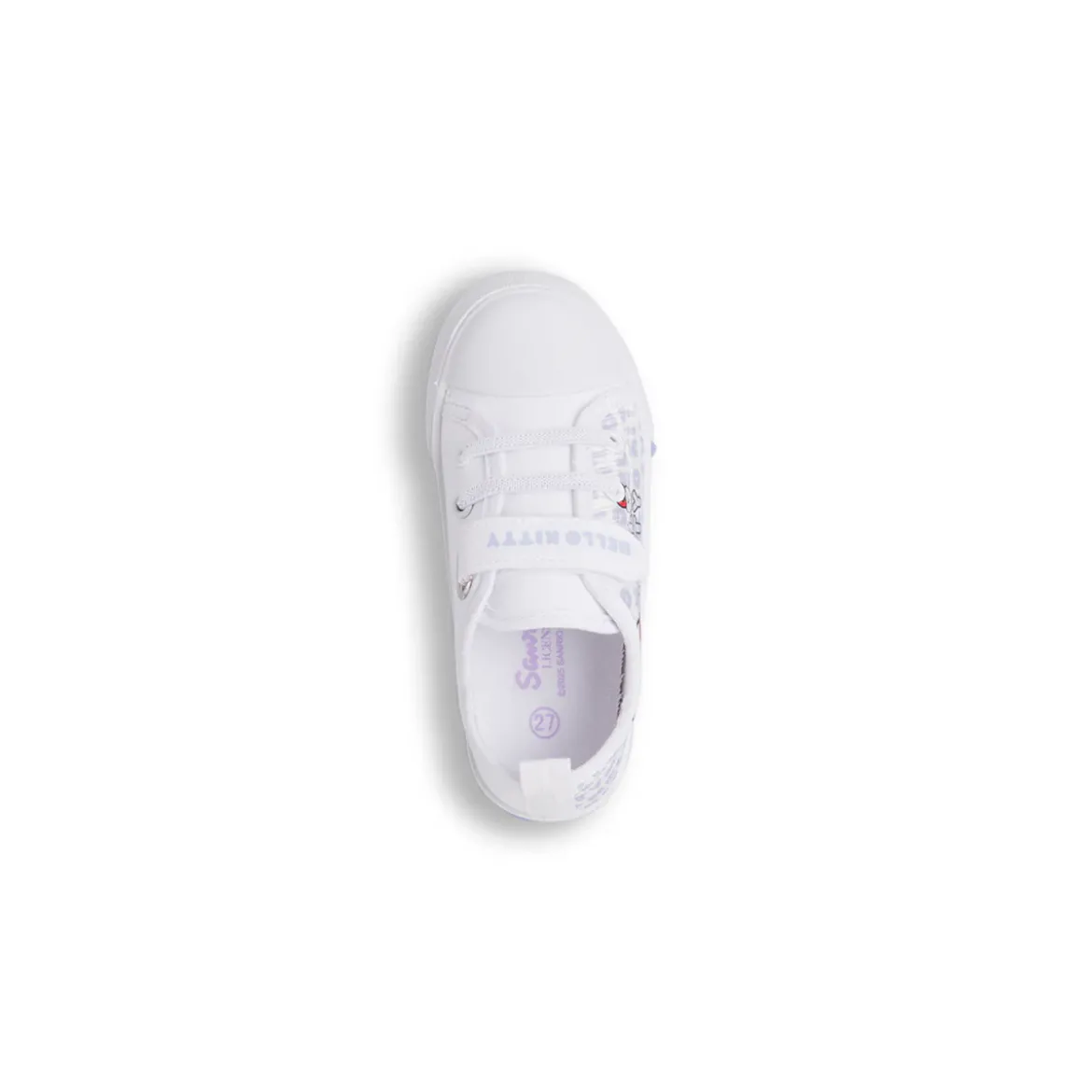 Sneakers bianche Hello Kitty da bambina con luci