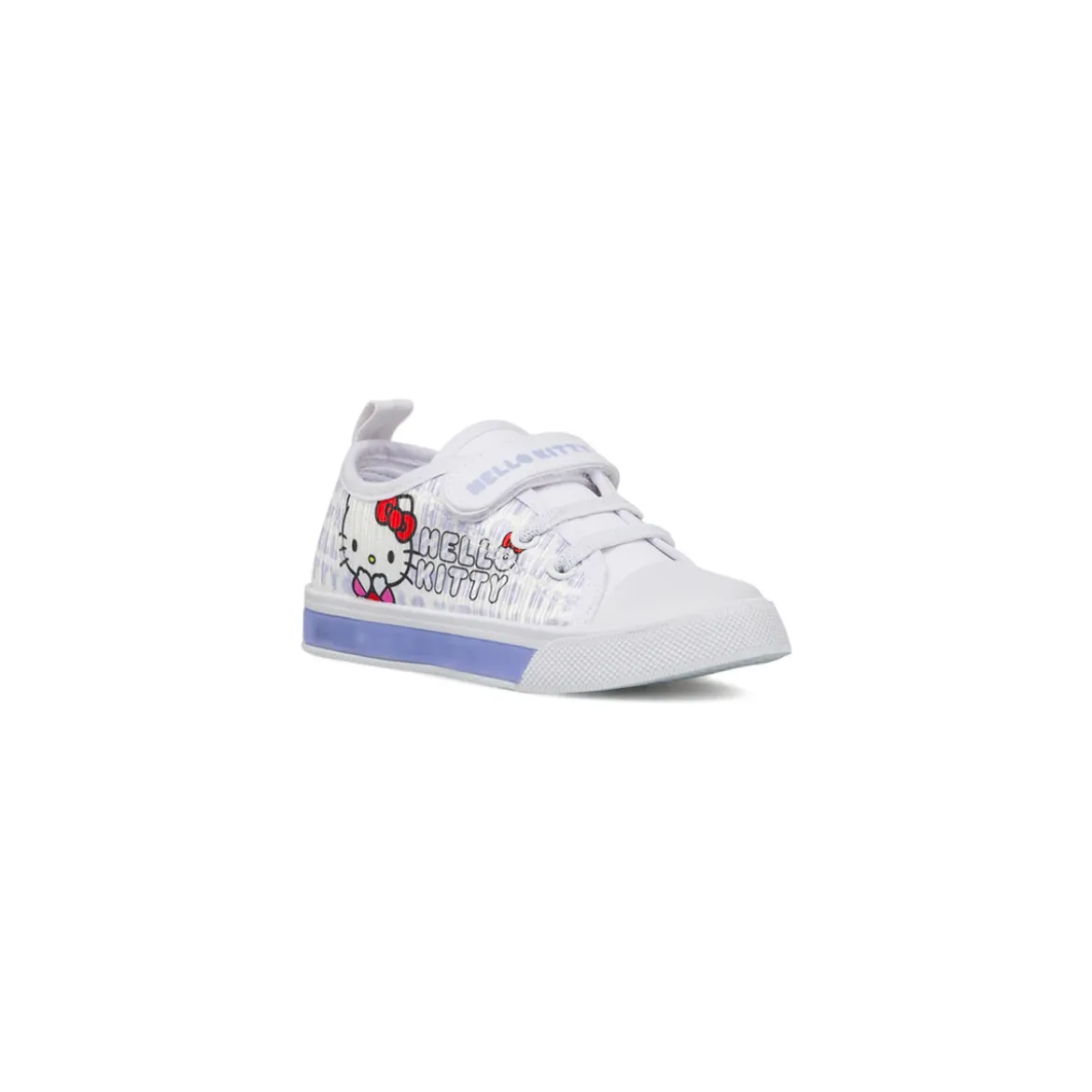 Sneakers bianche Hello Kitty da bambina con luci
