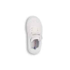 Sneakers bianche primi passi da bambina con logo glitterato Champion Rebound Low G Td