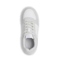 Sneakers bicolore bianco e grigio da Donna con suola platform Champion