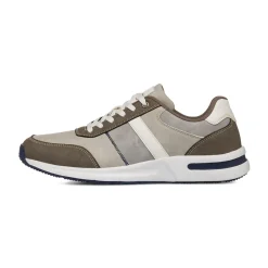 Sneakers bicolore grigio e taupe da Uomo con logo Riflessi Urbani