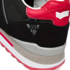 Sneakers bicolore nero e grigio da Uomo con logo Gas