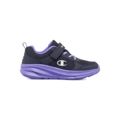 Sneakers blu da bambina con strappo Champion