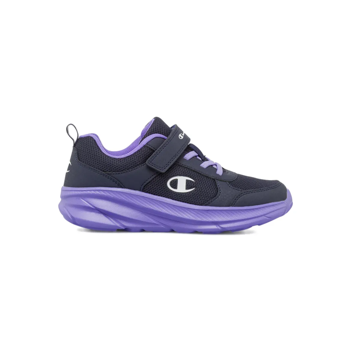 Sneakers blu da bambina con strappo Champion