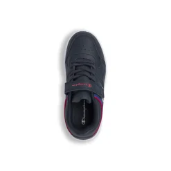 Sneakers blu da Bambino con chiusura a strappo e logo Champion
