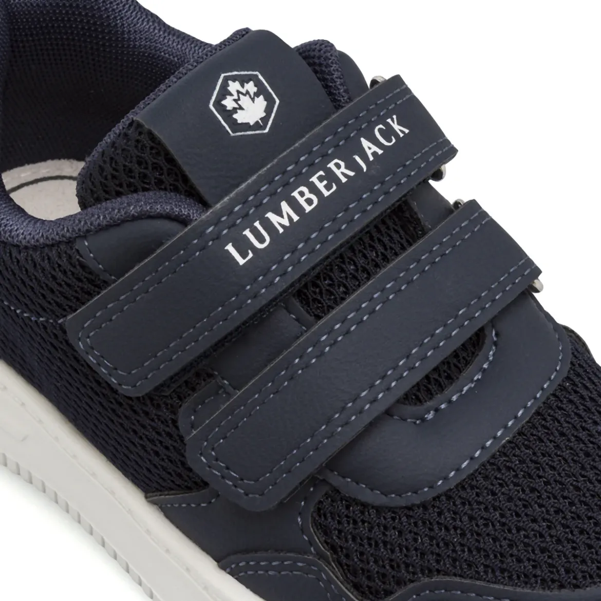 Sneakers blu da Bambino con strappo e inserti in mesh Lumberjack