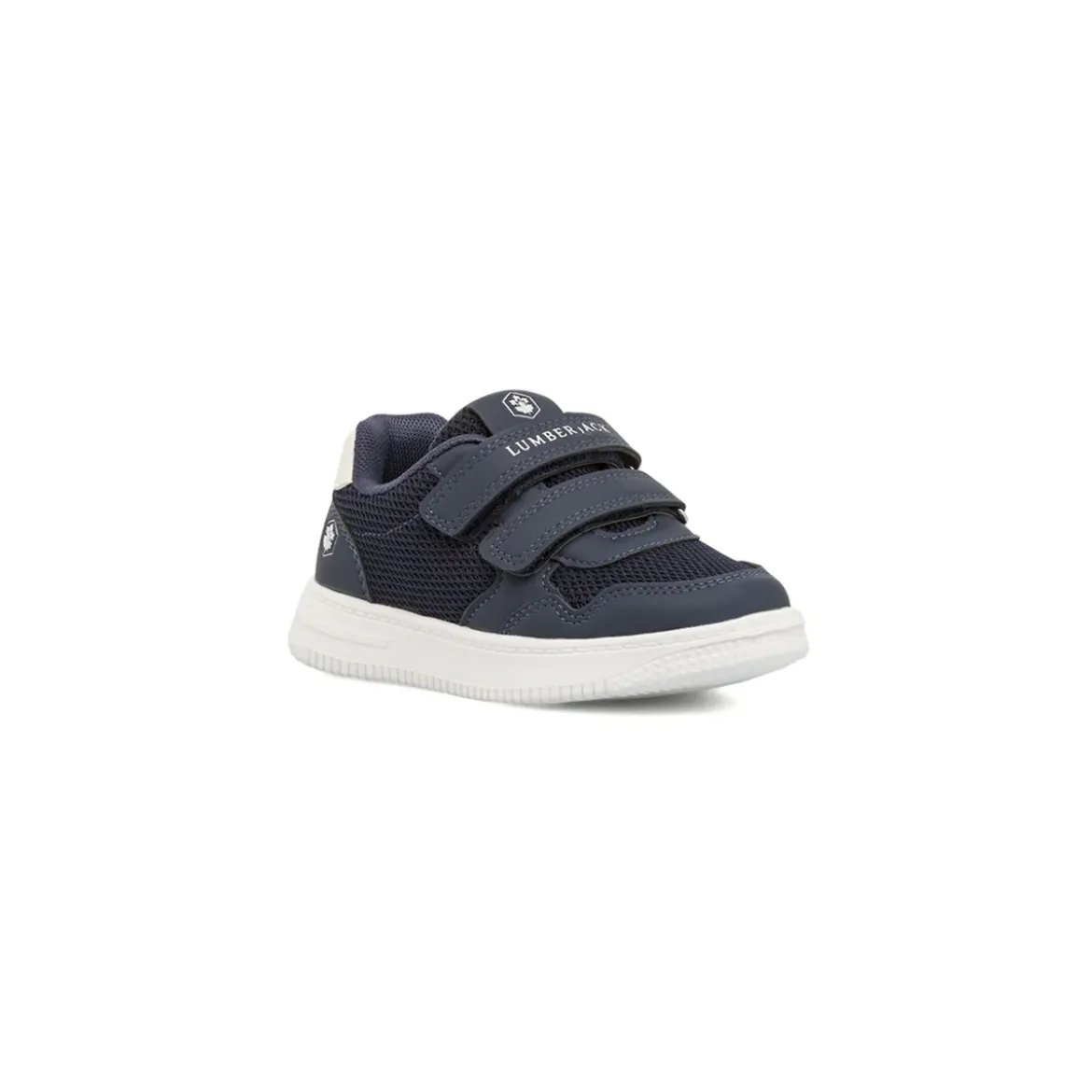 Sneakers blu da Bambino con strappo e inserti in mesh Lumberjack