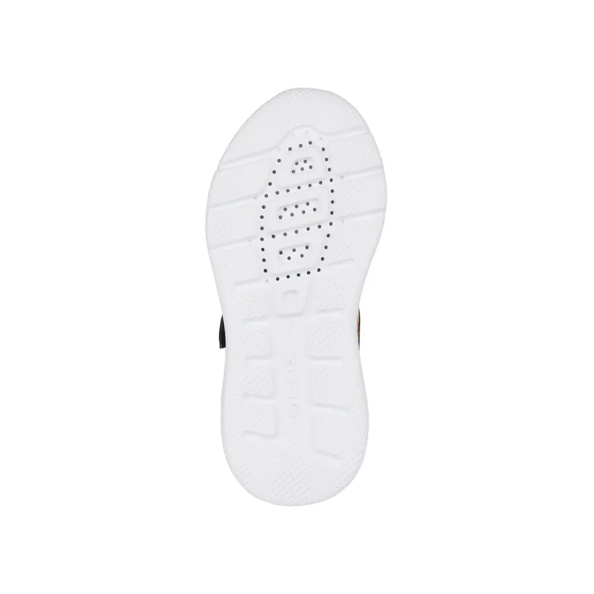Sneakers blu da Bambino con stampe fiamme e suola traspirante Geox