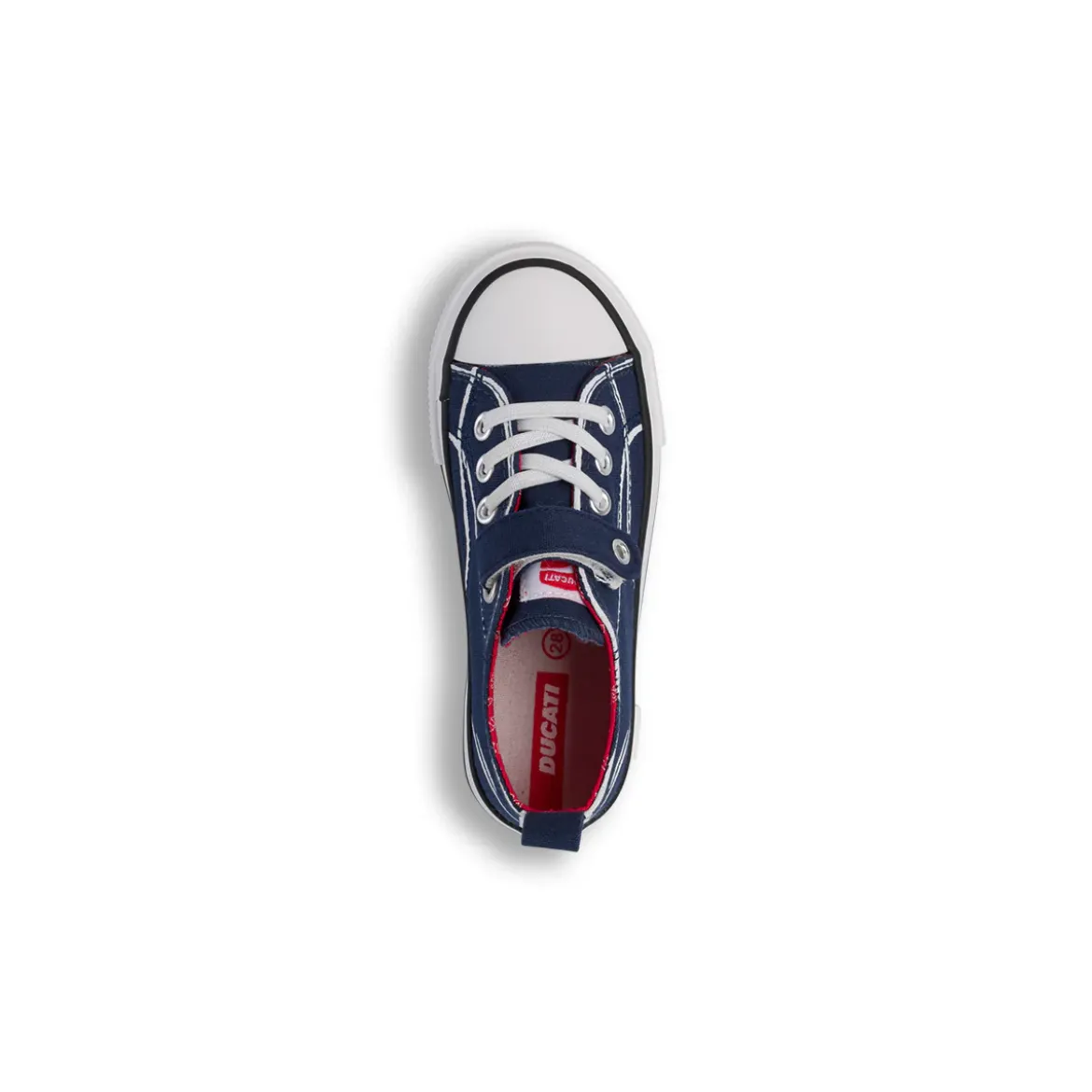 Sneakers blu da Bambino Ducati con chiusura a strappo