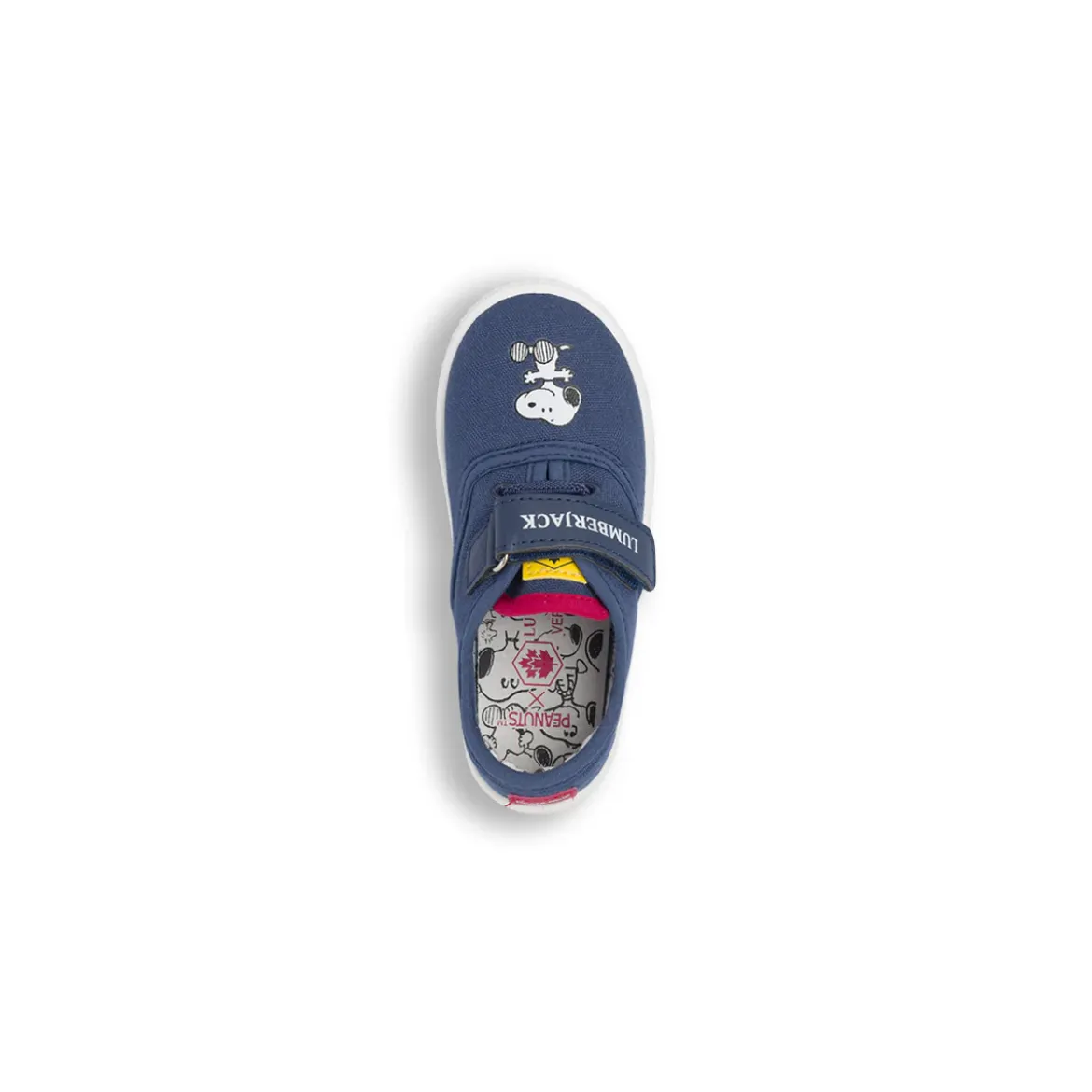 Sneakers blu da Bambino in tela con Snoopy Peanuts Lumberjack