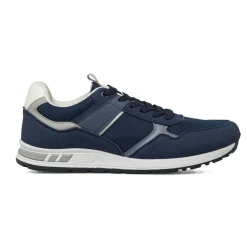 Sneakers blu da Uomo con dettagli effetto scamosciato Riflessi