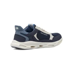 Sneakers blu da Uomo con inserti effetto scamosciato Navigare