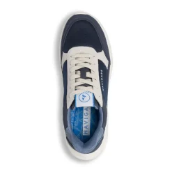 Sneakers blu da Uomo con inserti effetto scamosciato Navigare