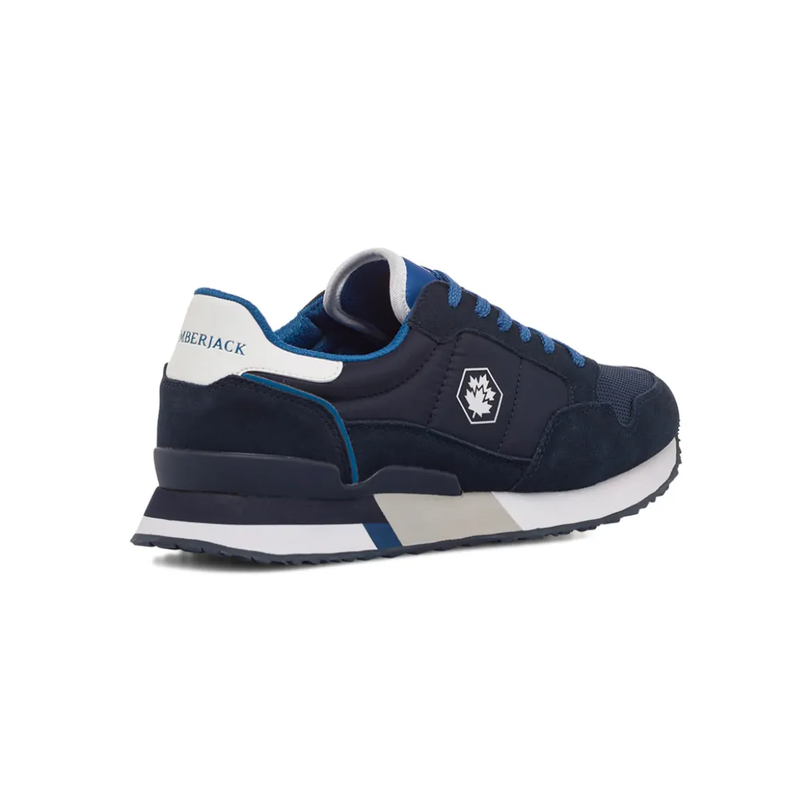 Sneakers blu da uomo con logo laterale Lumberjack Wilson