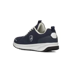 Sneakers blu da Uomo con logo laterale a contrasto bianco Tonino Lamborghini
