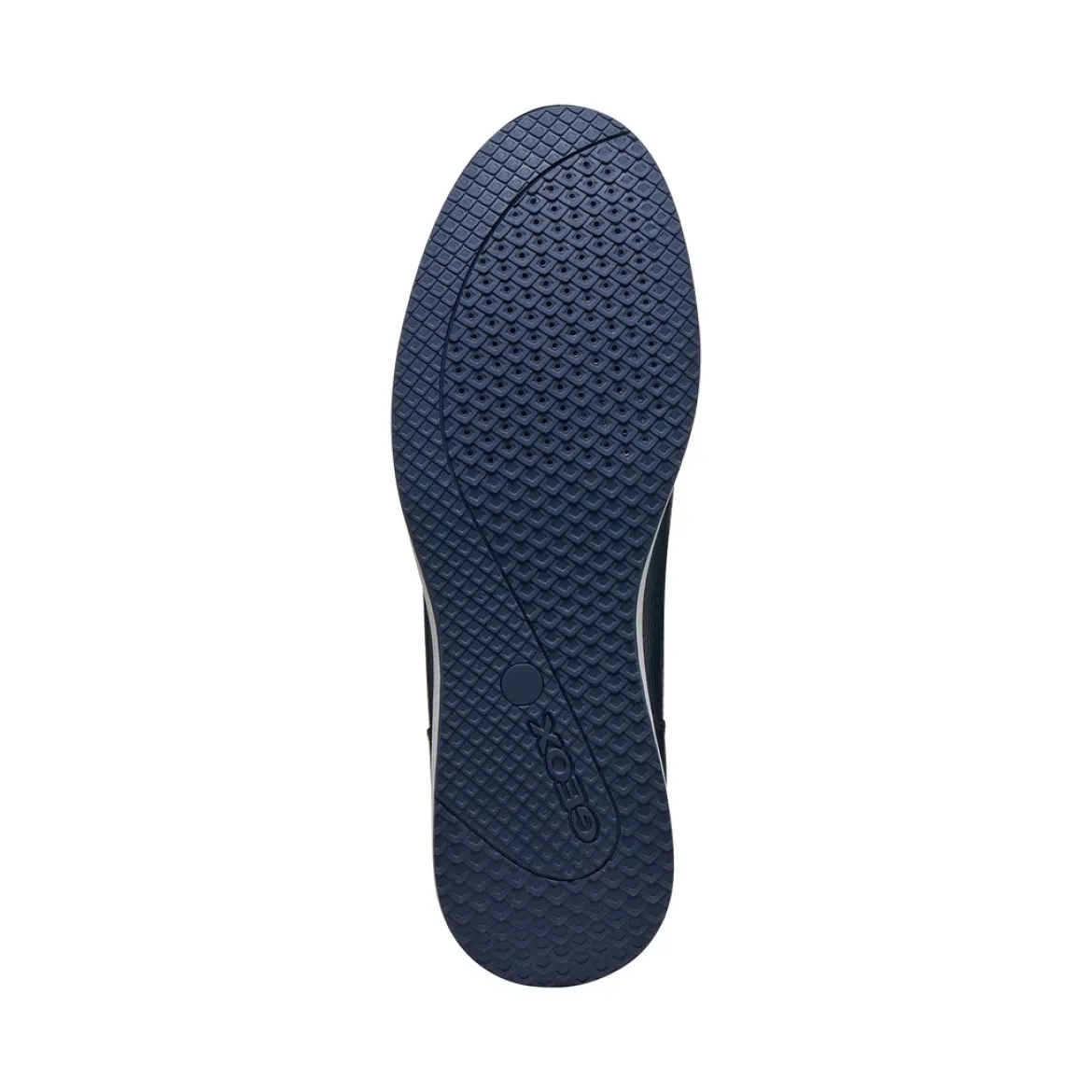 Sneakers blu da Uomo con suola traspirante e fondo a contrasto Geox