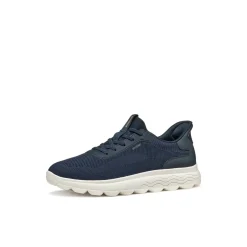 Sneakers Blu da Uomo in tessuto mesh traspirante Geox Fast In