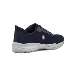 Sneakers Blu da Uomo in tessuto traforato e logo Lumberjack