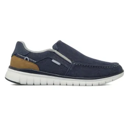 Sneakers Blu da Uomo Slip-on in tessuto effetto denim Glams