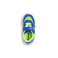 Sneakers blu e verdi da Bambino con luci e strappo T-Rex Dinosauri