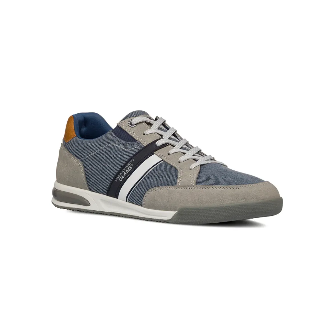 Sneakers blu jeans da Uomo con dettagli grigi Glams