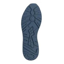 Sneakers blu Uomo con dettagli rossi e inserti in tessuto Navigare
