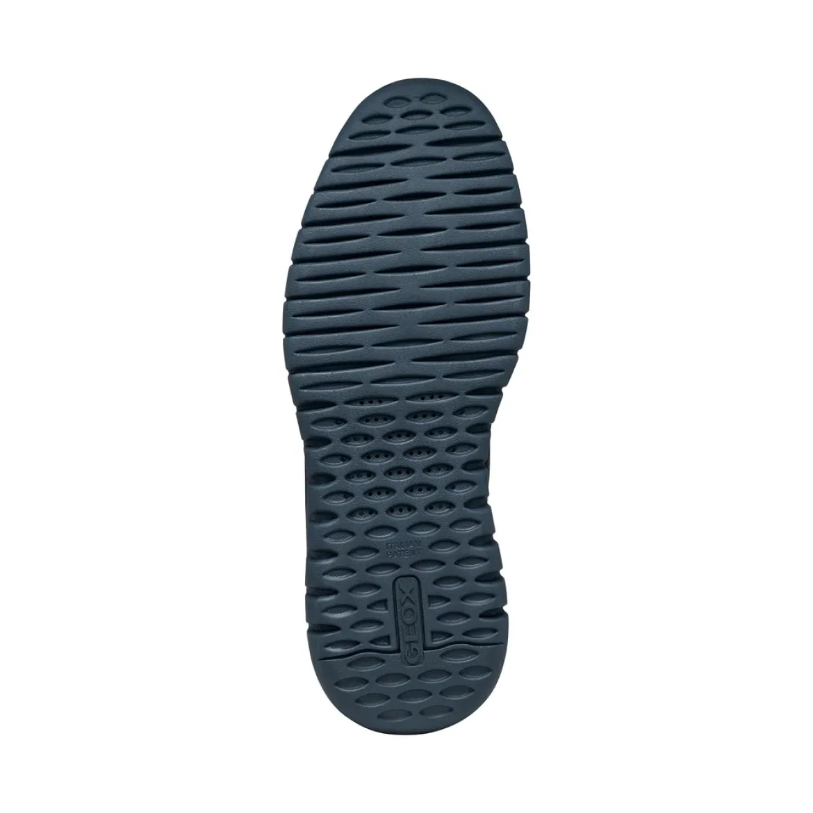 Sneakers Blu Uomo con effetto scamosciato e suola traspirante Geox Fast In
