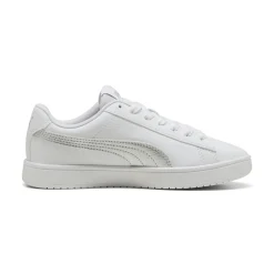 Sneakers casual bianche con dettaglio argento da ragazza Puma Rickie Classic
