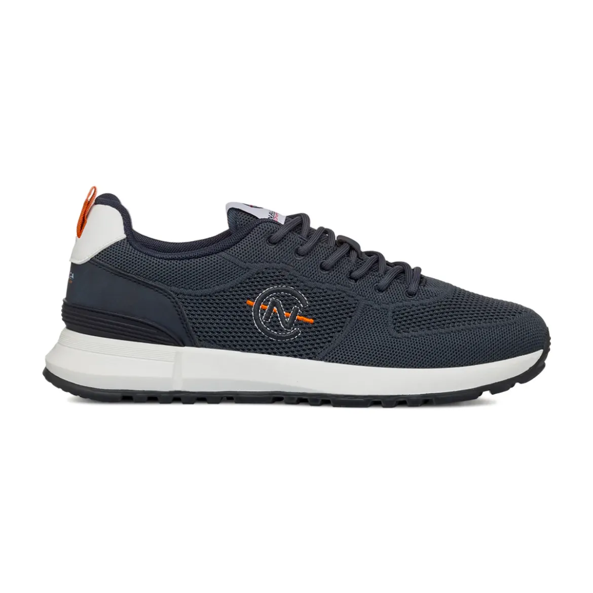Sneakers casual blu navy da Uomo in tessuto Nautica