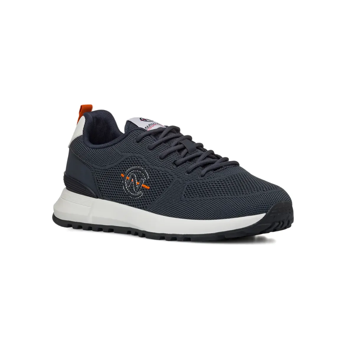 Sneakers casual blu navy da Uomo in tessuto Nautica