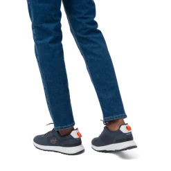Sneakers casual blu navy da Uomo in tessuto Nautica