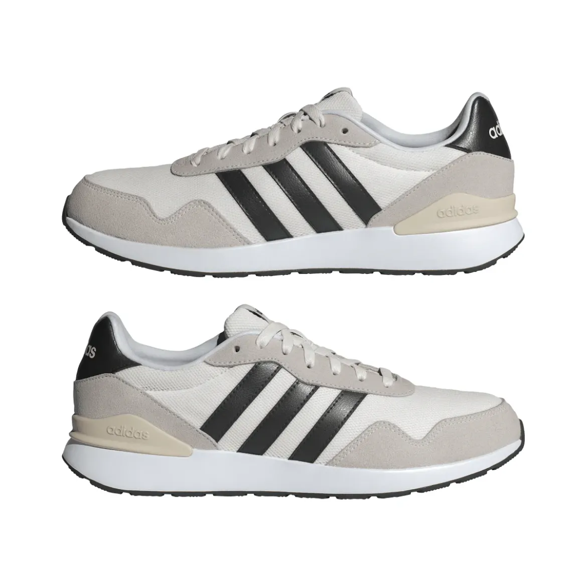 Sneakers casual da Uomo beige con effetto scamosciato adidas RUN 60s