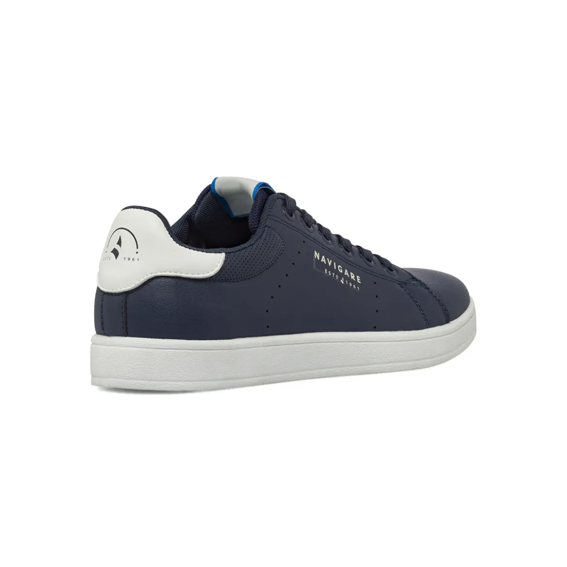 Sneakers casual da uomo blu con dettagli bianchi Navigare