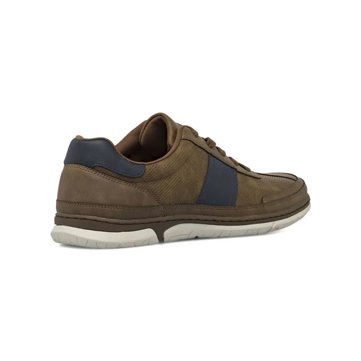 Sneakers casual da Uomo marroni con dettagli blu Riflessi Urbani
