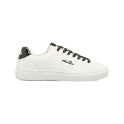 Sneakers casual Ellesse da Donna bianche con lacci neri glitter