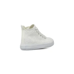 Sneakers da Bambina bianche con ricami floreali Le scarpe di Alice