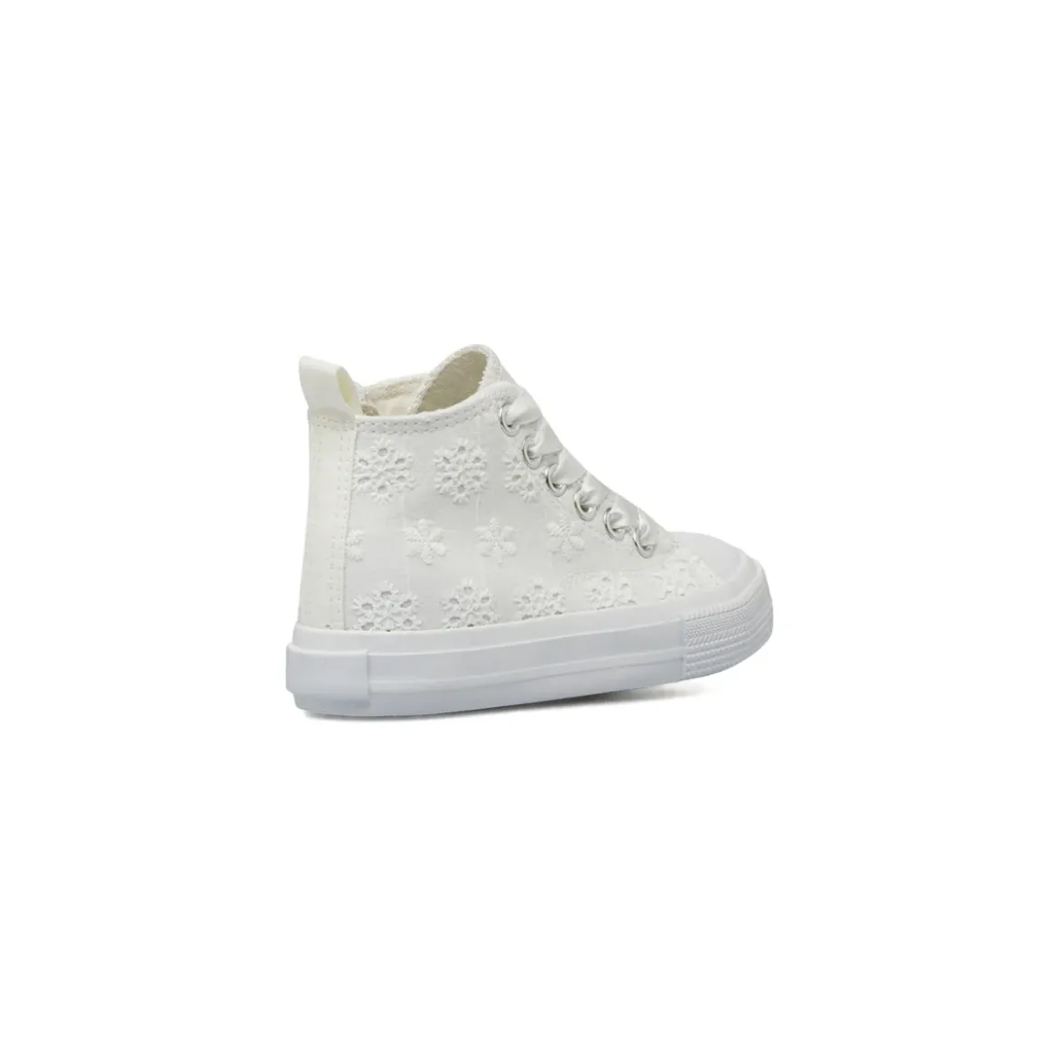 Sneakers da Bambina bianche con ricami floreali Le scarpe di Alice