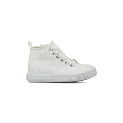 Sneakers da Bambina bianche con ricami floreali Le scarpe di Alice