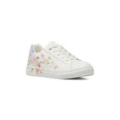 Sneakers da Bambina bianche con fiori e paillettes scintillanti Dieci Baci