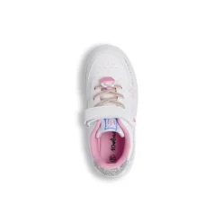 Sneakers da bambina bianche con stampa cuori Dieci Baci