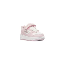 Sneakers da Bambina bianche e rosa con glitter e velcro Champion