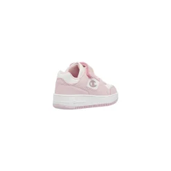 Sneakers da Bambina bianche e rosa con glitter e velcro Champion