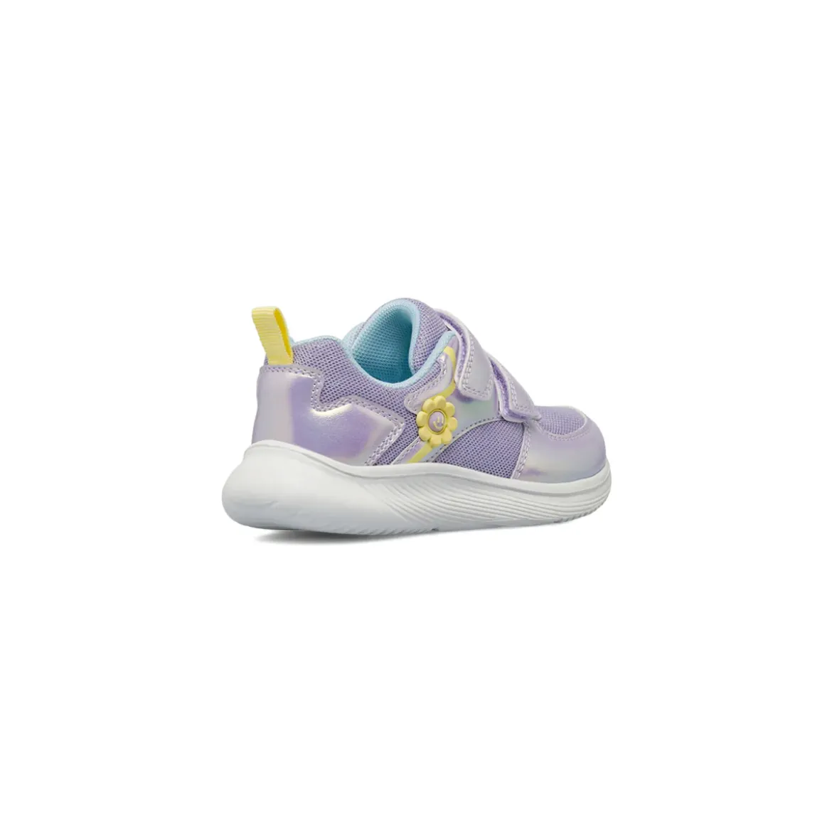 Sneakers da bambina lilla iridescente con strappo Le scarpe di Alice