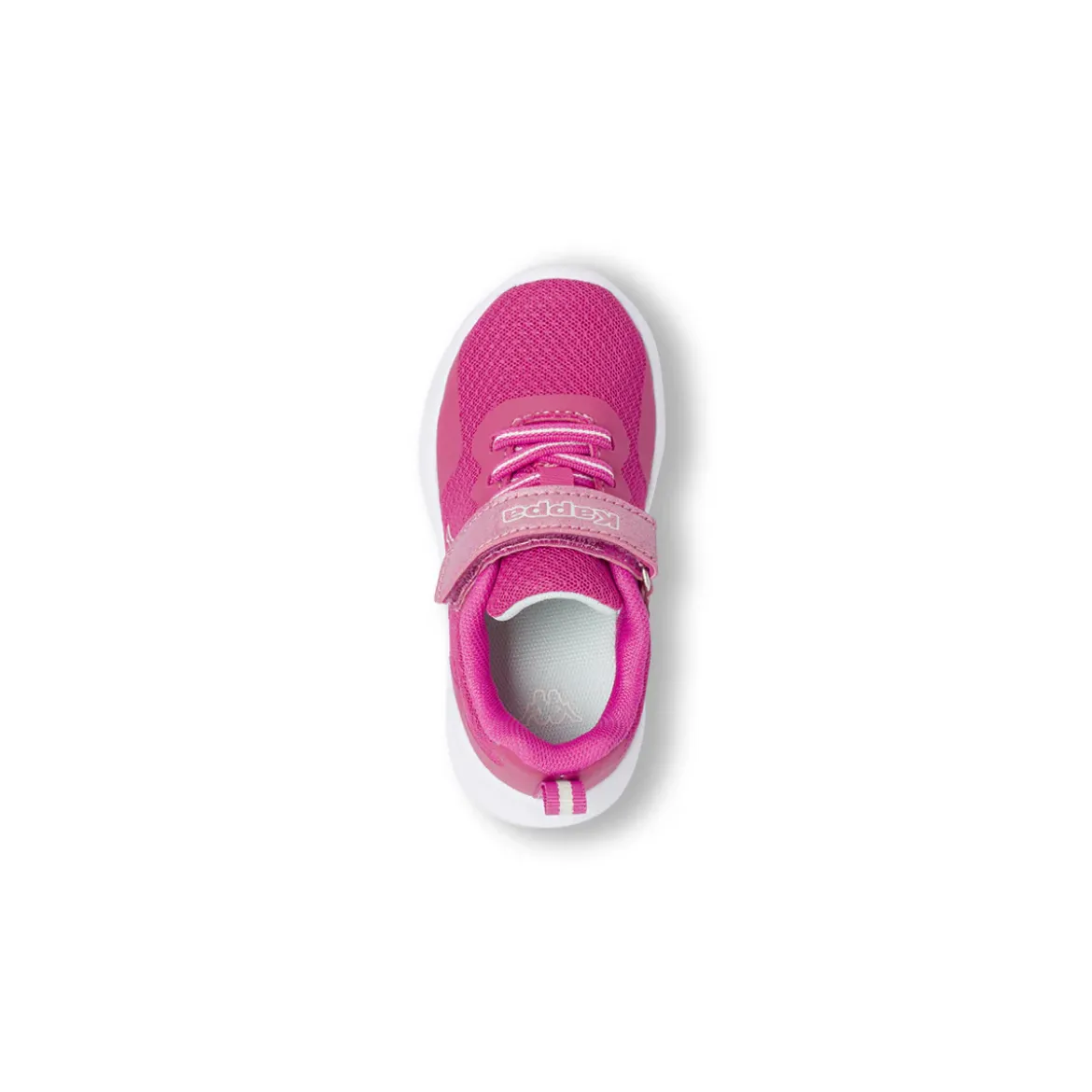 Sneakers da bambina Primi Passi Kappa fucsia con chiusura a strappo