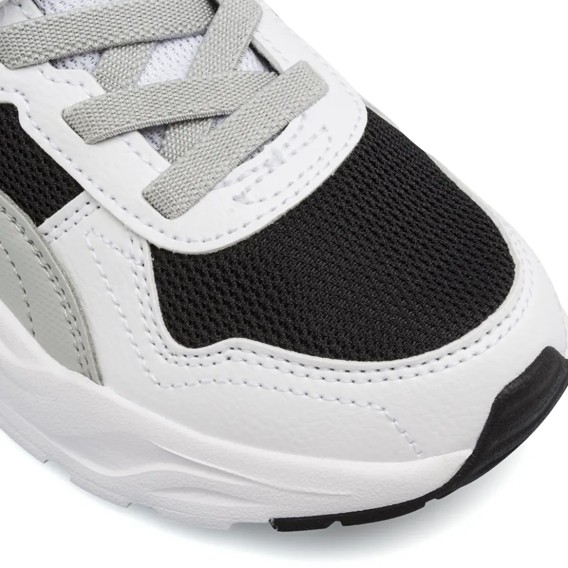 Sneakers da Bambino bianche con dettagli lime e strappo Puma Trinity 2