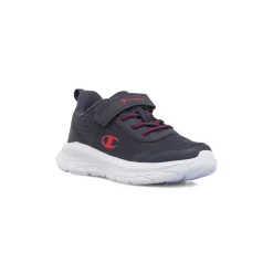 Sneakers da Bambino blu con strappo e dettagli rossi Champion