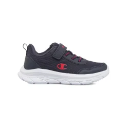Sneakers da Bambino blu con strappo e dettagli rossi Champion