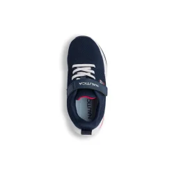 Sneakers da bambino blu in mesh blu navy con dettagli a contrasto Nautica