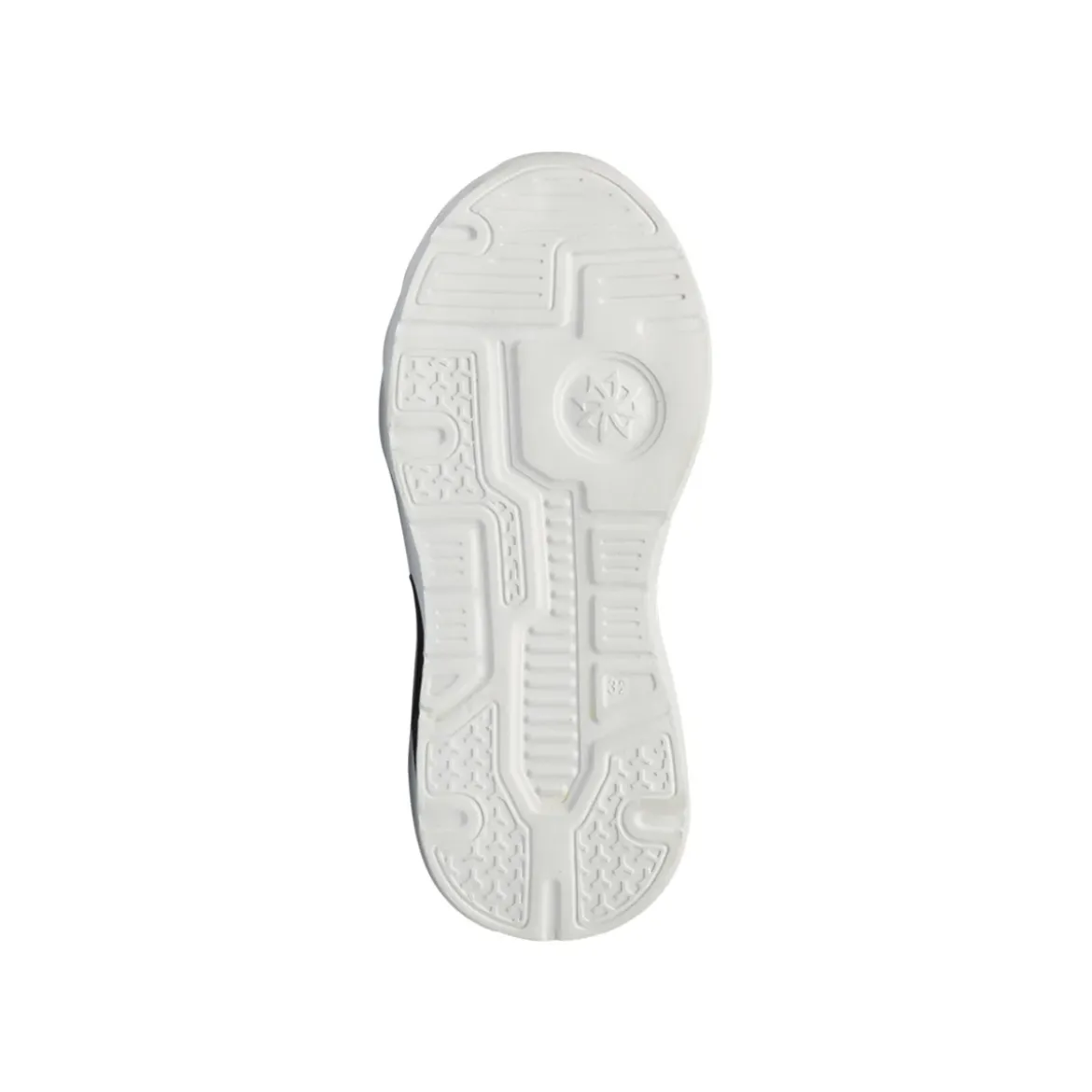Sneakers da bambino blu in tessuto con luci nella suola Navigare